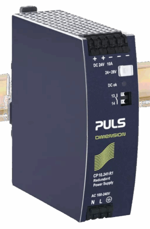 Módulo redundante PULS CP10.241-R1 de 24 V y 10 A para aplicaciones industriales.