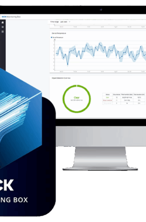 Plataforma digital SICK Monitoring Box Basic para supervisión de estado y aplicación industrial.