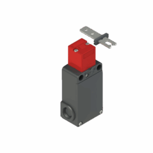 Interruptor de seguridad PIZZATO FS 2896D024-FM2 con actuador separado y función de enclavamiento mediante bloqueo, carcasa de tecnopolímero robusta e IP67.
