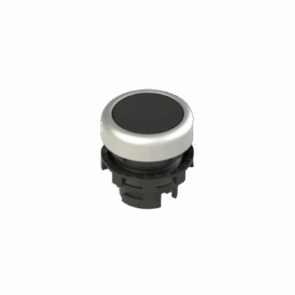 Pulsador de descarga PIZZATO E2 1PU2R1290 con retorno por muelle y protección IP67/IP69K.