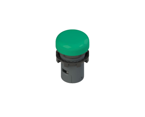 Indicador monolítico iluminado PIZZATO E6 1IL1A4110, color verde, alta luminosidad