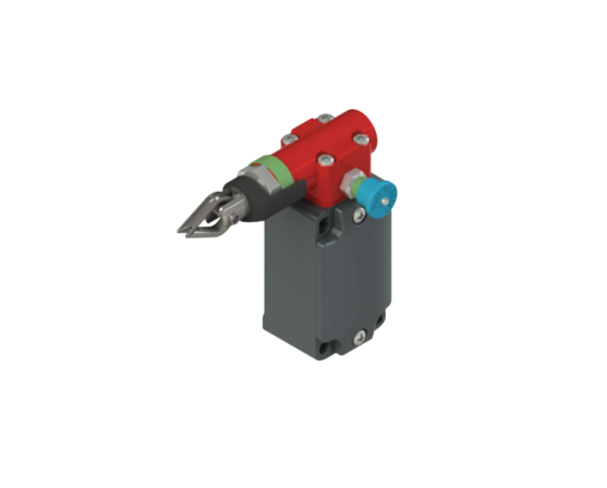 Interruptor de seguridad de cuerda PIZZATO FD 2083-M2 con carcasa metálica robusta, entrada roscada M20 y protección IP67, ideal para aplicaciones industriales de parada de emergencia.