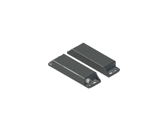 Sensor de seguridad magnético PIZZATO SR BD40ALK-B02F con carcasa de tecnopolímero reforzado y conector M8 de 4 polos.
