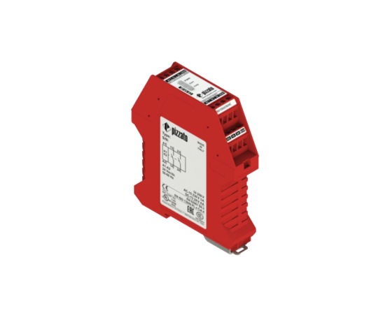Módulo de seguridad PIZZATO CS AR-08V024 para control de puertas y sistemas de parada de emergencia.