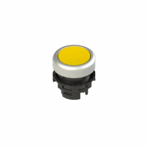 Pulsador de descarga PIZZATO E2 1PU2R5290 amarillo con aro cromado