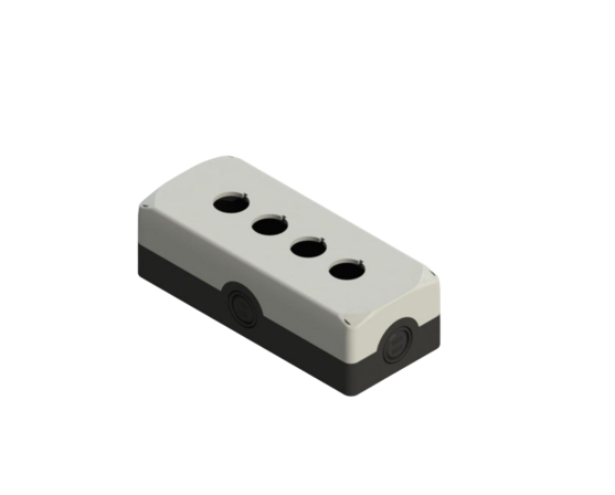 Carcasa industrial Pizzato ES 34000 con tapa gris para automatización