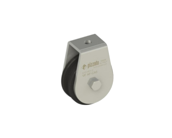 Polea angular exterior Pizzato VF AF-CA5 para sistemas de seguridad de cuerda en maquinaria y transportadores