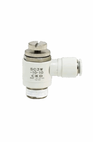 Regulador de caudal CKD modelo SC3W-10-10 para tubo de 10 mm y rosca 3/8