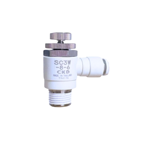 Regulador de caudal CKD SC3W-8-6 para tubo de 6 mm y rosca Rc 1/4
