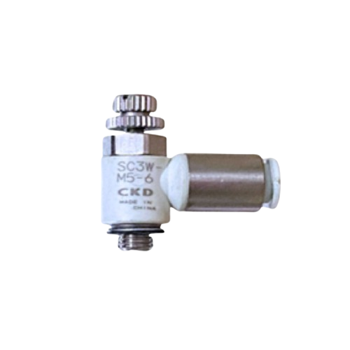 Regulador de caudal CKD SC3W-M5-6 para tubo de 6 mm y rosca M5