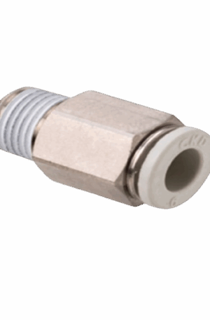 Conexión rápida CKD GWS10-15 para tubo de 10 mm y rosca Rc 1/2
