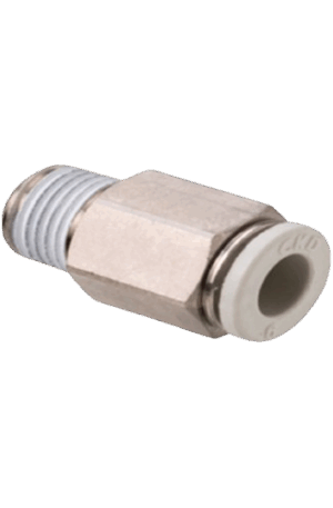 Conexión rápida CKD GWS12-15 para tubo Ø 12 mm y rosca Rc 1/2