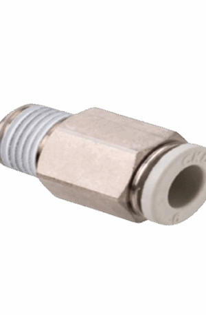 Conexión rápida CKD GWS6-6 para tubo Ø 6 mm y rosca Rc 1/8