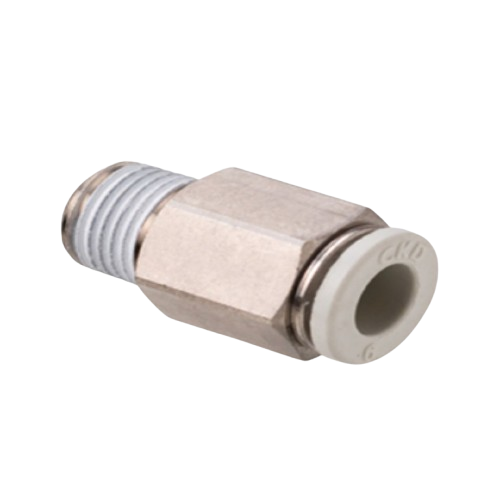 Conexión rápida CKD GWS8-10 para tubo Ø 8 mm y rosca Rc 3/8